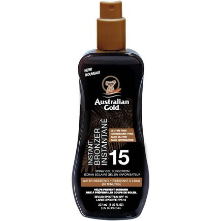 SPF 15 Spray Gel With Bronzer, Australian Gold 240ml